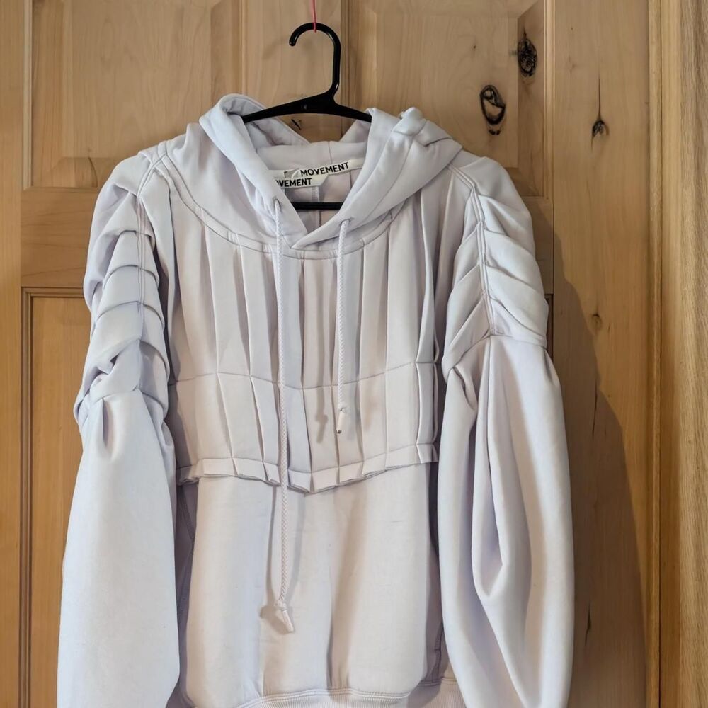 Free-people Women's Purple and White Hoodie